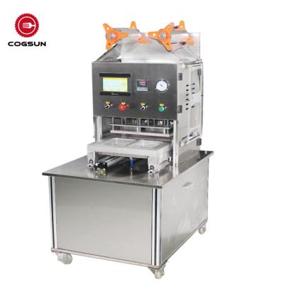 China Food China Keep Fresh Trays To Seal Food Cups Meal Container Card Packaging Machine for sale