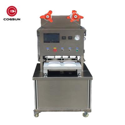 China Food Fruit Vegetable Rice Meal Card Packing Machine Tray Seal Machine for sale