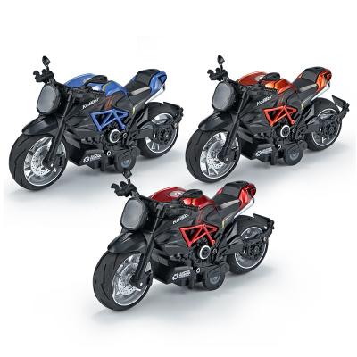 China Toy New Design Die Cast Motorcycle Diecast Models Pull Back Racing Motorcycle Toys Diecast Toy Vehicles for sale