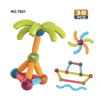 China Cartoon Toy Rods Set Stick Blocks Kids Magnet Building Toys Baby Toys Educational for sale