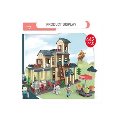 China DIY TOY Factory Wholesale Educational Toy City Diy Series Assembled Toy Villa Building Blocks Set Gift For Children for sale