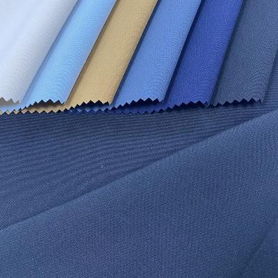 China Hot Selling Anti-static 93 Woven Polyester 7 Spandex Blend Fabric Polyester Stretch Twill Fabric for sale