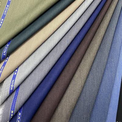 China Fashionable Soft Anti Pill Plain TR Fabric Suiting 65 To 35 Polyester Viscose School Uniform Material Fabric for sale