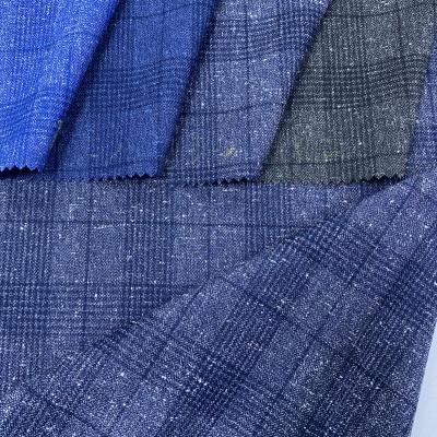 China Hot Sale Anti-Static Polyester Ready Ship Spandex Spandex Viscous Window Screen Fabrics For Suits Fabric Indian Tweed for sale