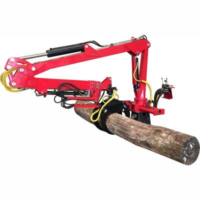 China Home Use Tractor Mounted Log Crane With Grapple for sale