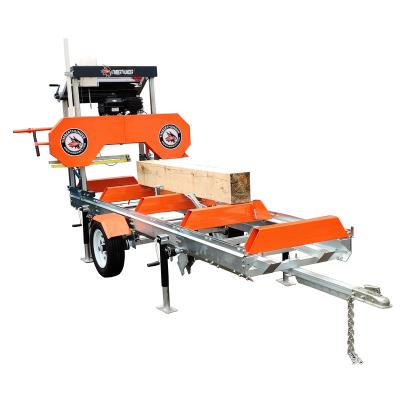 China horizontal swing blade portable sawmill/band sawmill/portable bandsaw for sale