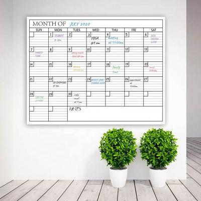 China 2020 Desk Calendar Printing 36X48 To Inch Erase Wall Calendar Premium Laminate Jumbo Wall Calendar Printing for sale