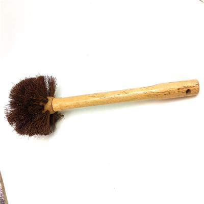 China Sustainable natural wooden toilet brush for sale