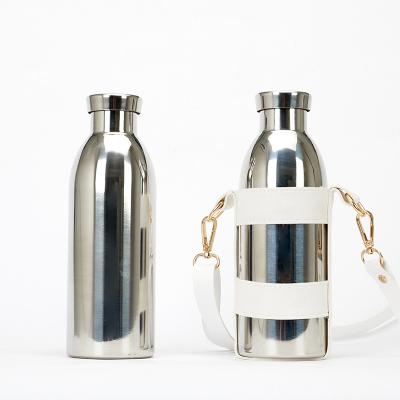 China Sustainable 500ML Custom Mirror Sports Stainless Steel Vacuum Cup Commercial Hot And Cold Double Wall Flask for sale