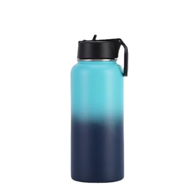 China Viable Color 32oz Double Wall Vacuum Cup Balloons Stainless Steel Custom Water Bottle With Wide Mouth for sale