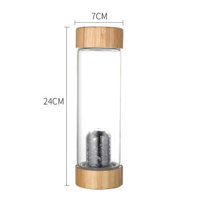 China Tumbler Viable Health Tea Clear 550ML Water Bottle Sublimation Mug Commercial Space Gifts Glass Vacuum Flask for sale