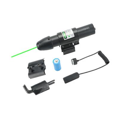 China Aluminum Alloy Adjustable Tactical Flashlight JG13G Green Laser Sight With Pressure Switch Telescopic Sight for sale