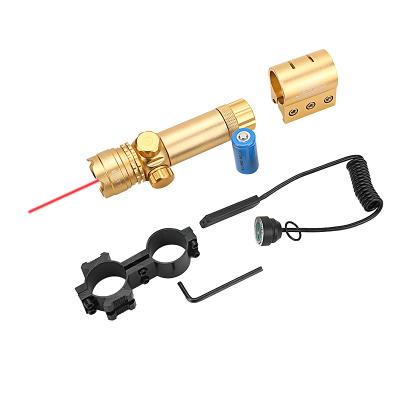 China Durable Tactical Hunting Riflescope Dot Laser Sight Red Gold With Pressure Switch For Riflescope for sale