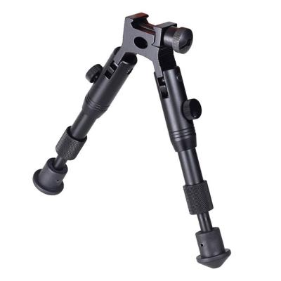 China Wholesale Aluminum Alloy 6 Inch Scope Mount Folding Adjustable Bipod With 20mm/11mm Adapter for sale