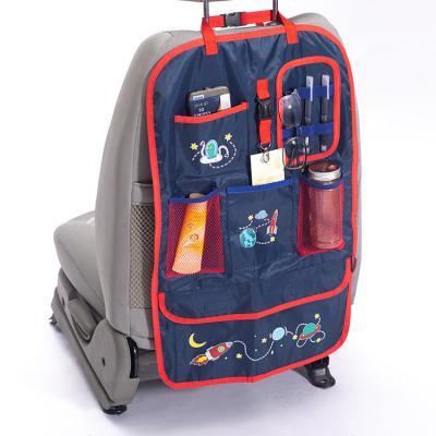 China Hot Custom Amazon Cartoon Pattern Car Back Seat Storage Tote Organizer Quilted Car Seat Premium Organizer For Car for sale