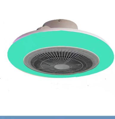 China Tongwei Wifi App Control RGB Color Music Game Bed Techo LED Room Ceiling Fan Ventilador de Wifi App for sale