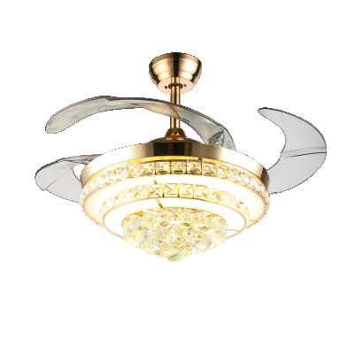 China Traditional Hot Sale Custom Ceiling Fan Light Crystal Ceiling Fan Light With Fan for sale