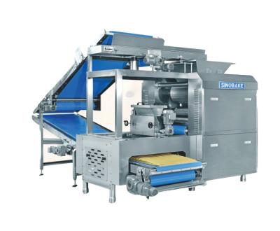 China Fully Automatic Complete Vegetable Processing Plant Biscuit Line For Layered Soda Biscuits for sale