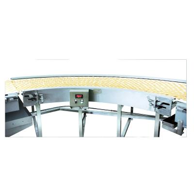 China Snack Factory Efficiency Speed ​​Selling Fit Best 90 Degree Rotation Roller Curve Belt Conveyor for sale