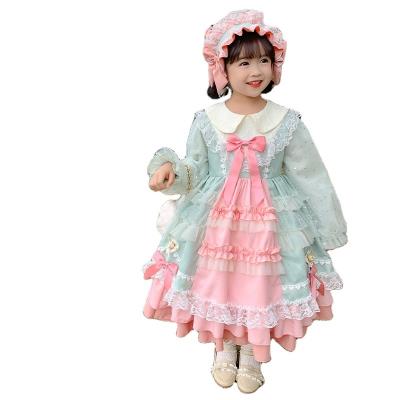 China Anti-Wrinkle Girl Yarn Dress New Autumn Girl Fluffy Layered Child Mesh Party Dress for sale