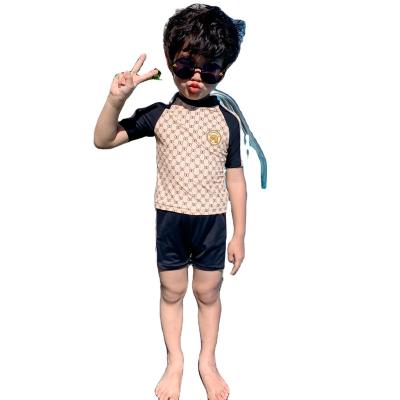 China Boys Swimwear Child Swimsuit Breathable Swimwear Print Designer Beach Clothes for sale