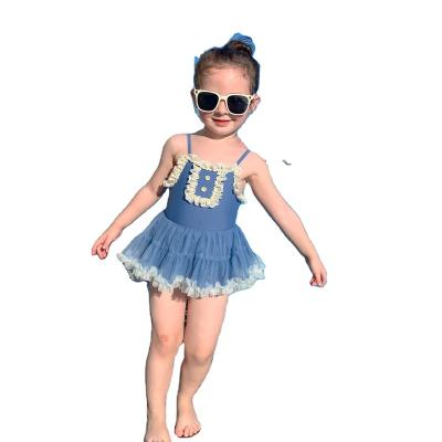 China Breathable One-Piece Swimdress Toddler Princess Summer Kids Girl Cute Babies Swimsuit for sale