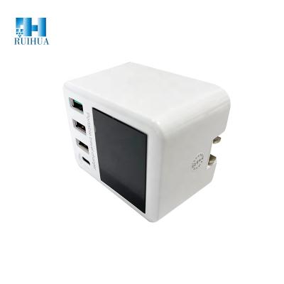 China RUIHUA USB Mobile Phone Wall Charger 4 Port Multi-port Charger Travel Charger Portable Mobile Phone Charging Station for sale