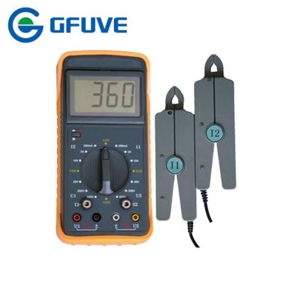 China ELECTRICAL DOUBLE CLAMP PORTABLE DIGITAL PHASE ANGLE METER WITH 10A CURRENT CLAMP for sale