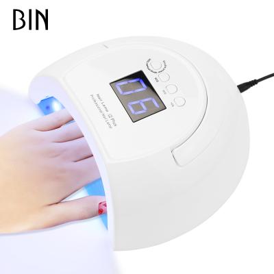 China New Design BIN Gel Nail UV Led Nail Lamp 80W UV Led Nail Lamp BY-NT-3723 for sale