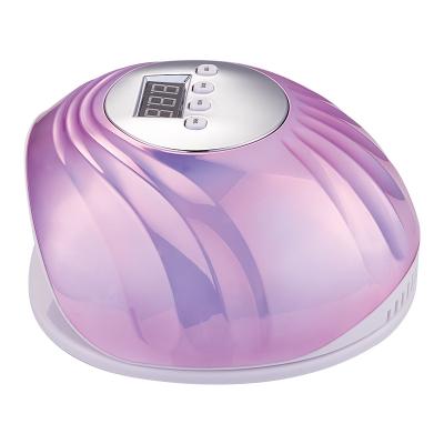 China Newest Design 86W LED Trash Can ABS UV Nail Lamp Purple Color 39 Pieces UV Led Nail Lamp For Quick Drying for sale