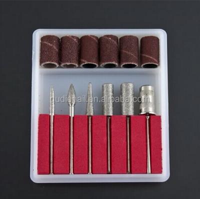 China Nail Art BIN Nail Drill Bit Set12pc Sanding Nail Grinding Electric Diamond Nail Drill Bit Sand Set for sale