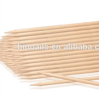 China stick on nails, wooden cuticle, manicure tool nail art orange wooden stick nail stick for sale