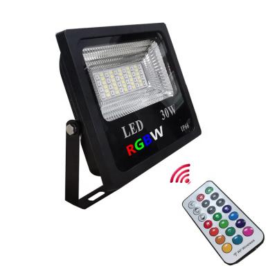 China Waterproof Remote Smart Spotlight LED Garden Outdoor RGBW Lamp for sale