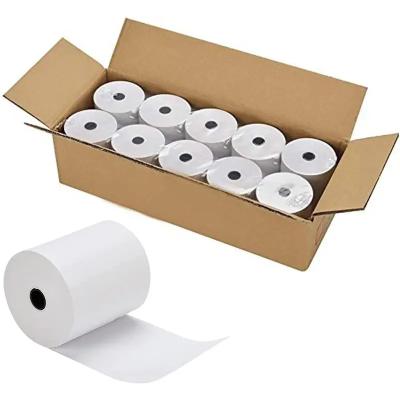 China Custom Till Rolls 57*40 BPA Logo POS Terminal Paper 100% Wood Pulp Thermal Paper Receipt Free Cash Register Paper Rolls Card Machine for sale