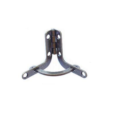 China Traditional Metal Antique Bronze Plated Quarter Circle Triangle Hinge For Wooden Boxes for sale