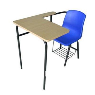 China School Room Student Combo Practicing Desk Chairs With Attached Writing Tables for sale