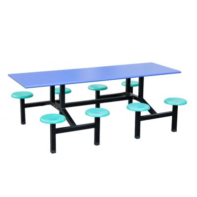 China Restaurant Set Durable 8 Seater School Canteen Dining Table Set for sale