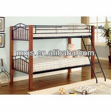 China Wooden Bunk Bed Adult Bunk Bed With Steel Frame For Bedroom Furniture for sale