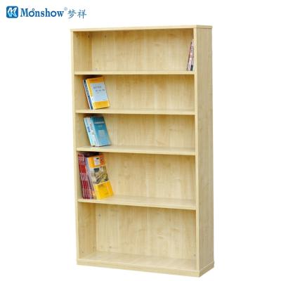 China Custom Simple Wooden Shelf Height Adjustable Bookshelf Bookcases For Commercial Use for sale