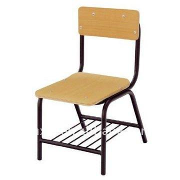 China School Classroom Lecture Hall Plywood Old School Student Classroom Chair With Metal Book Basket for sale