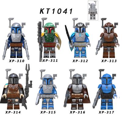 China Skywalker BobaFett Mandalorian Figures Starwars Block Toys Building Toy KT1041hot BobaFett Rise For Children for sale