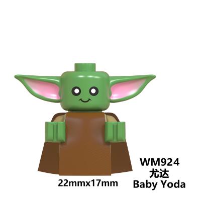 China Cute Building Toy WM924 Starwars baby yoda Mini Action Figure Building Block figure toys for kids for sale