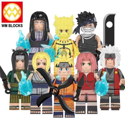 China Building Toy WM6107 New Uzumaki Hyuga Hinata Zabuza Haku Tsunade Jiraiya Haruno Sakura Anime Figure Building Blocks Kids Toys for sale