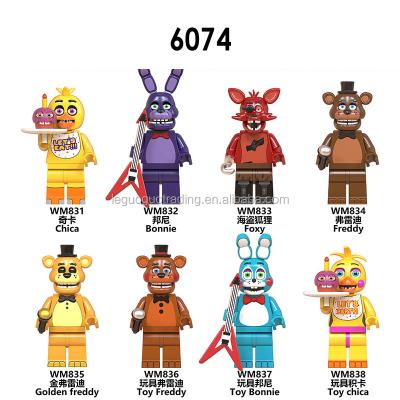 China Wm blocksWM6074 WM6097 Building Toy Five-Night-Freddy With EyesHorror 3D Thriller Adventure Game Mini Building Blocks Toys Figures for sale