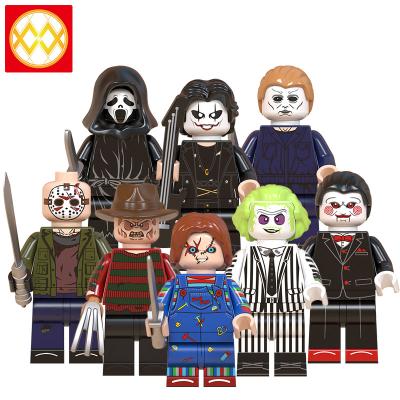 China Building toy wm blocks Hot Halloween Horror Movie Zombie Jason Freddy Krueger Scream Killer Mini block figures toys,WM6075 for sale