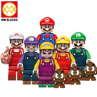 China Super Royal Mini Building Toy KDL805 Luigi Valio Valluigi Mario Action Figures Superhero Game Battle Building Blocks Toys for sale