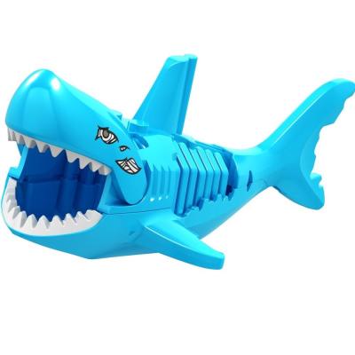 China Toy Blue Shark Mini Action Figures Ainmal 3D Model Building Blocks Educational Toys for Children, 10CM for sale