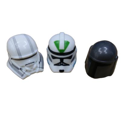 China Mandalorian Plastic String Props Helmet Boba Fett Main Chained Storm Trooper Storm Trooper For MINI Blocks Figure Main Chain Toys for sale