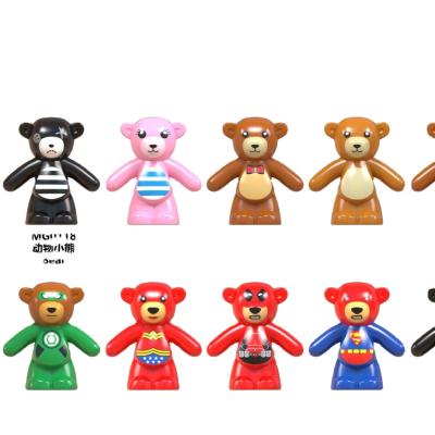 China Construction Toy Mini Cute Bear! Anime Toy Story Mini Action Figure Baby yoda building block figure toys for children for sale