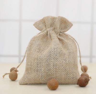 China ANTISTATIC Wholesale Drawstring Bag Jute Bag for Cocoa and Coffee Beans Jute Pouch for sale